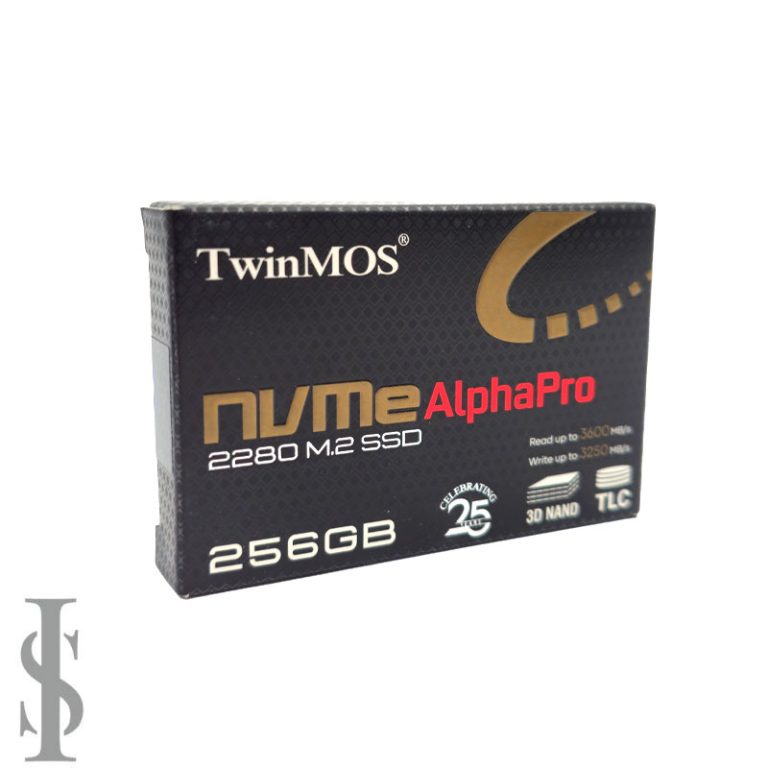 اس اس دی TwinMOS AlphaPro NVMe M.2 2280 ظرفیت 256 گیگابایت